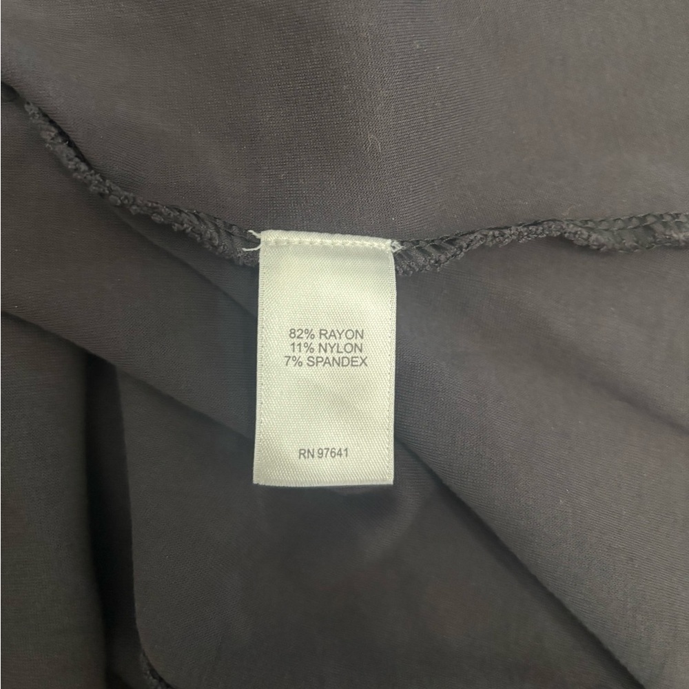 J Jill Wearever Shirt Top dark Gray short Sleeve Pullover Stretch pointe - Picture 5 of 5